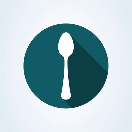Spoon Cutlery symbol. flat style Vector illustrationのイラスト素材