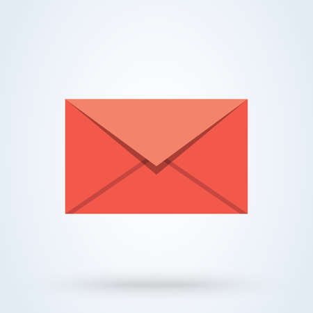 sms and email flat style. Vector illustration icon isolated on white background.のイラスト素材