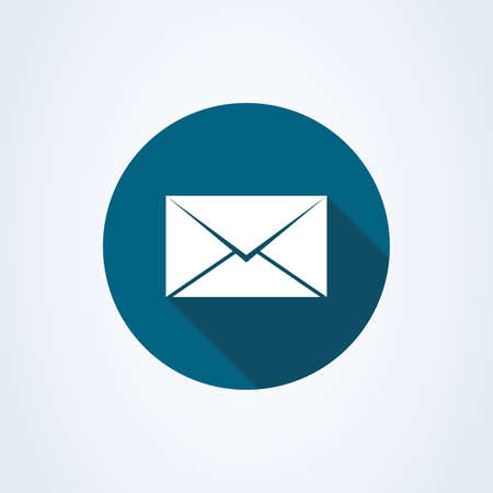 sms and email flat style. Vector illustration icon isolated on white background.のイラスト素材