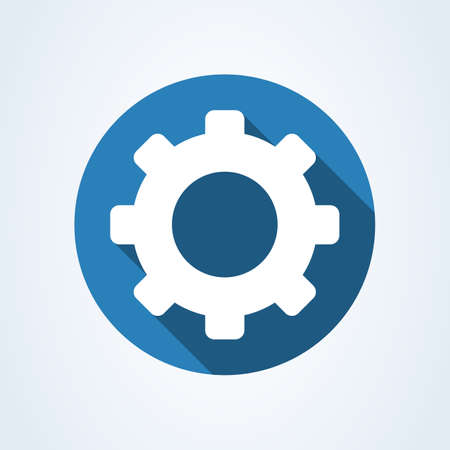 Gear setting Simple vector modern icon design illustration.のイラスト素材