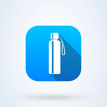 water bottle. Simple vector modern icon design illustration.のイラスト素材