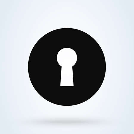 Keyhole Simple vector modern icon design illustrationのイラスト素材