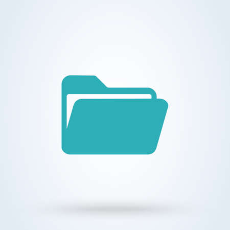 folder and file Simple vector modern icon design illustration.のイラスト素材