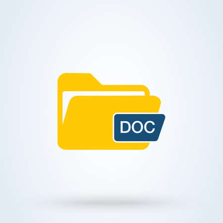 file and page doc format. Simple vector modern icon design illustration.のイラスト素材