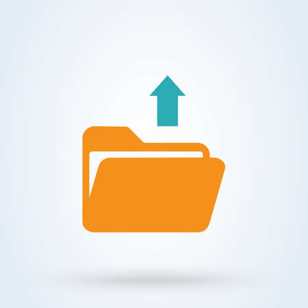 file document send. Simple vector modern icon design illustration.のイラスト素材
