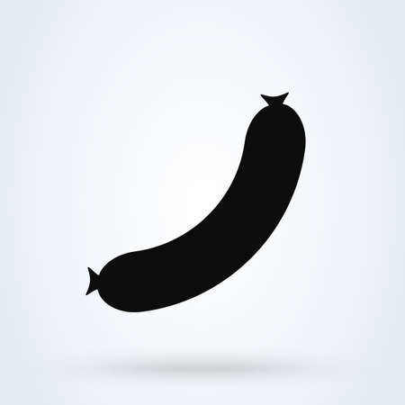 sausage Simple vector modern icon design illustration.のイラスト素材