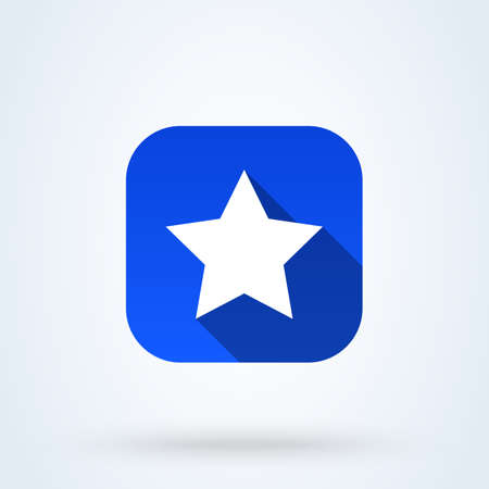 Clasic star Simple vector modern icon design illustration.のイラスト素材