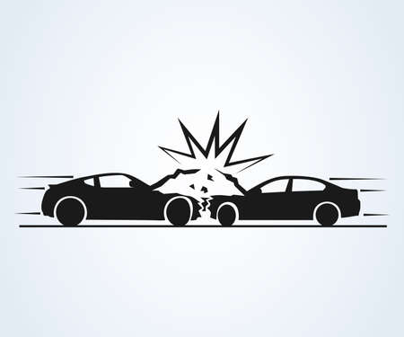 car crash and accidents icon. Vector Illustrationのイラスト素材