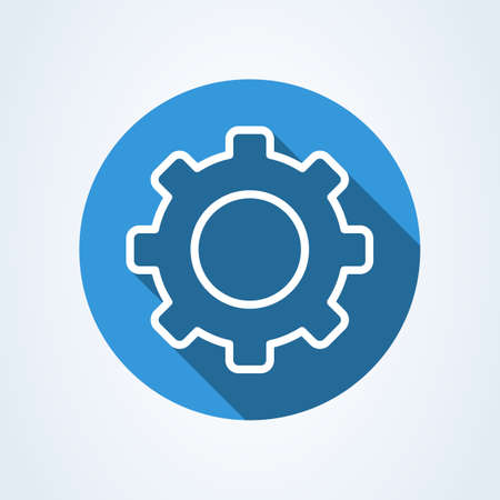 Gear setting. Line art Simple vector modern icon design illustration.のイラスト素材