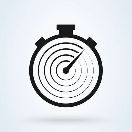 stopwatch speed symbol, Simple vector modern icon design illustration.のイラスト素材