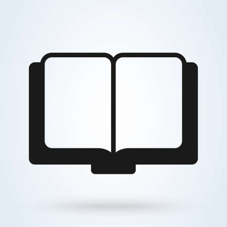 open book. vector modern icon design illustrationのイラスト素材