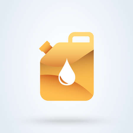 gasoline flat cute. vector modern design illustration.のイラスト素材