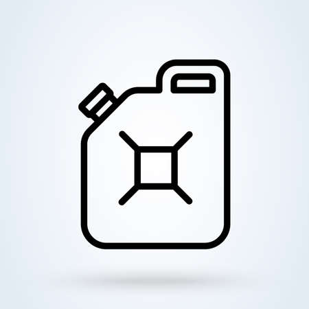 oil can line. Simple vector modern icon design illustration.のイラスト素材