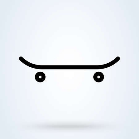 skateboard icon. vector Simple modern  design illustration.のイラスト素材