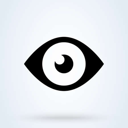 Eye icon. Computer vision, Image recognition symbols. Vision, look icons for modern web and mobile UI designs.のイラスト素材