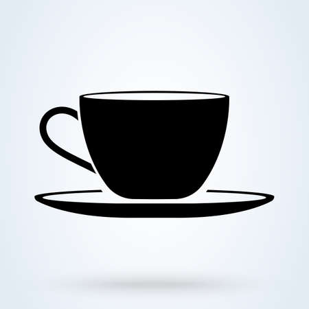 Drink tea cup icon. breakfast hot Coffee vector のイラスト素材