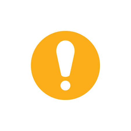 exclamation. vector Simple modern icon design illustration.のイラスト素材