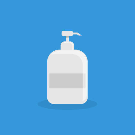 Bottle liquid soap. vector Simple modern icon design illustration.のイラスト素材
