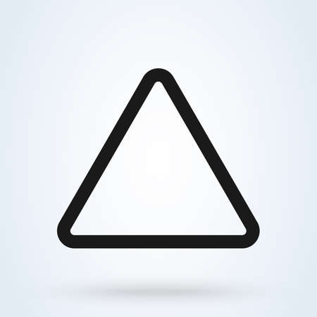 Triangle Geometry icon. symbol vector illustration on white backgroundのイラスト素材