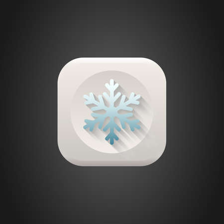 Christmas snowflake icon. internet sites, web user interfaces, applications (app). Vector illustrationのイラスト素材