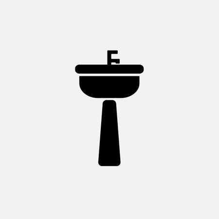 Sink unit. vector Simple modern icon design illustration.のイラスト素材