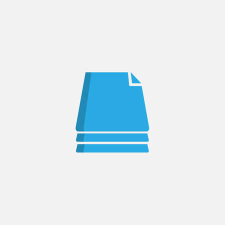 Stack of paper. vector Simple modern icon design illustration.のイラスト素材