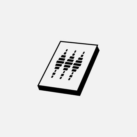 Audio Mixer. vector Simple modern icon design illustration.のイラスト素材
