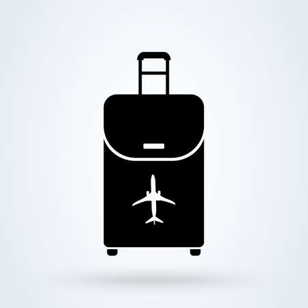 Airport baggage reclaim icon. Airplane luggage sign. Symbol,   illustration.のイラスト素材