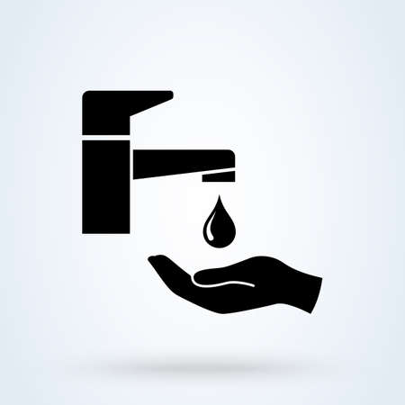 Washing hand icon. vector Simple modern design illustration.のイラスト素材