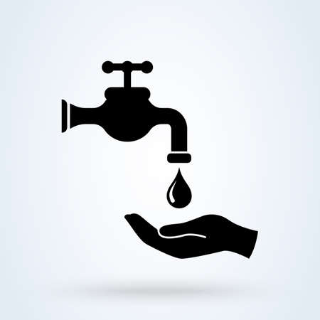 Washing hand icon. vector Simple modern design illustration.のイラスト素材