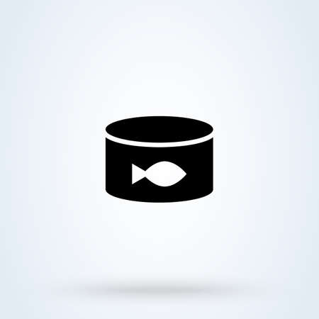 canned fish. vector Simple modern icon design illustration.のイラスト素材