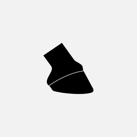 Shoe vector icon illustration isolated on white background. Horse shoe icon. Horseshoe icon. Shoe vector iconのイラスト素材