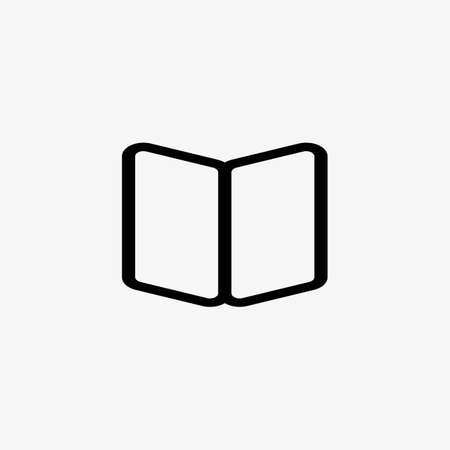 Open book icon isolated on white background.のイラスト素材