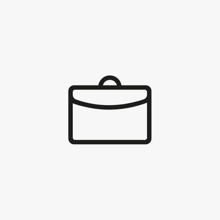 Business briefcase icon isolated in line design style.のイラスト素材