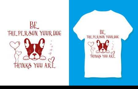 Cute dog t shirt designのイラスト素材