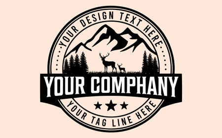 Adventure vintage logo design vector artのイラスト素材