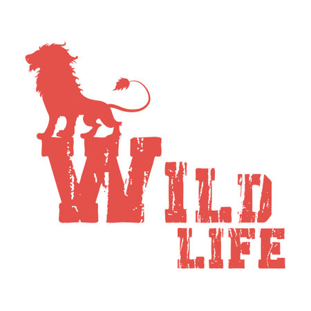 Wild life vintage logo design vectorのイラスト素材