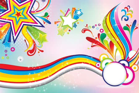 Abstract Shiny Multicolor Background Vector illustration Template. Can be used or different printing works.のイラスト素材