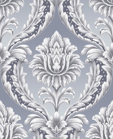 Classic seamless floral pattern with elements for 3d living room bedroom TV 3D wallpaper home decoration mural wallpaper for wallsの写真素材