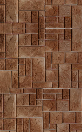 Wooden style stone wall texture background for 3d living room bedroom TV 3D wallpaper home decoration mural wallpaper for wallsの写真素材