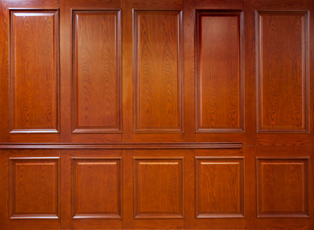 Photo of old wooden door with shuttersの写真素材