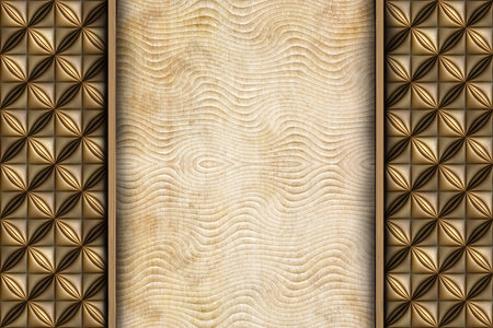 Pattern with gold ornament background for 3d living room bedroom TV 3D wallpaper home decoration mural wallpaper for wallsの写真素材