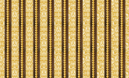 Thai style art pattern with texture and bars traditional thai fabric ornaments background with stripes and rowsの写真素材