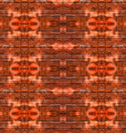 Old red brick wall abstract illustration background for 3d living room bedroom TV 3D wallpaper home decoration mural wallpaper for wallsの写真素材