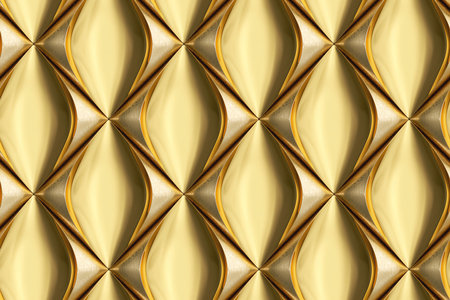3D seamless golden abstract illustration background for 3d living room bedroom TV 3D wallpaper home decoration mural wallpaperの写真素材