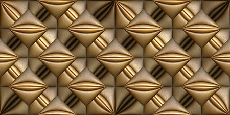 3D seamless golden abstract illustration background for 3d living room bedroom TV 3D wallpaper home decoration mural wallpaperの写真素材