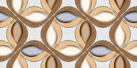 Seamless wooden colour abstract illustration background for 3d living room bedroom TV 3D wallpaper home decoration mural wallpaperの写真素材
