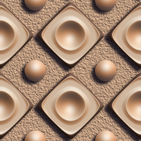 Seamless chocolate style abstract illustration background for 3d living room bedroom TV 3D wallpaper home decoration mural wallpaperの写真素材