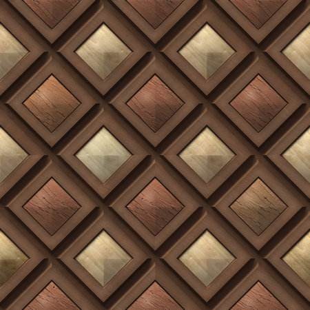 Seamless chocolate style abstract illustration background for 3d living room bedroom TV 3D wallpaper home decoration mural wallpaperの写真素材