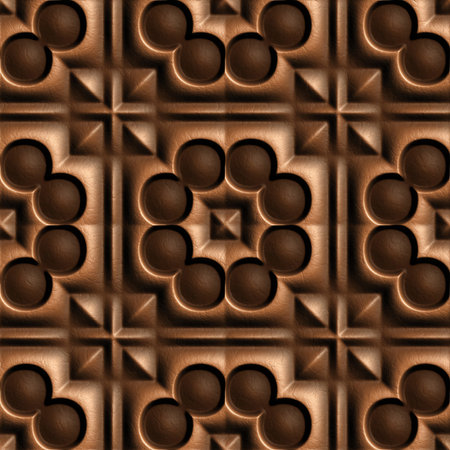 Seamless chocolate style abstract illustration background for 3d living room bedroom TV 3D wallpaper home decoration mural wallpaperの写真素材